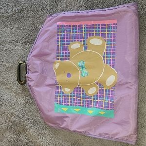 Vintage Sanrio Just for Fun Bear Garment Bag